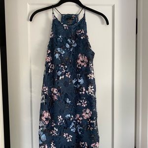 Bloomingdales AQUA Floral Lace Sleeveless Dress